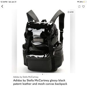 Adidas by Stella McCartney Glossy Black Bag